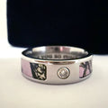 Mossy Oak Pink Breakup with Bezel Diamond - SIZE 8 *ENGRAVED*