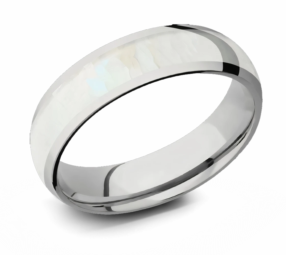 mother of pearl ring 6mm