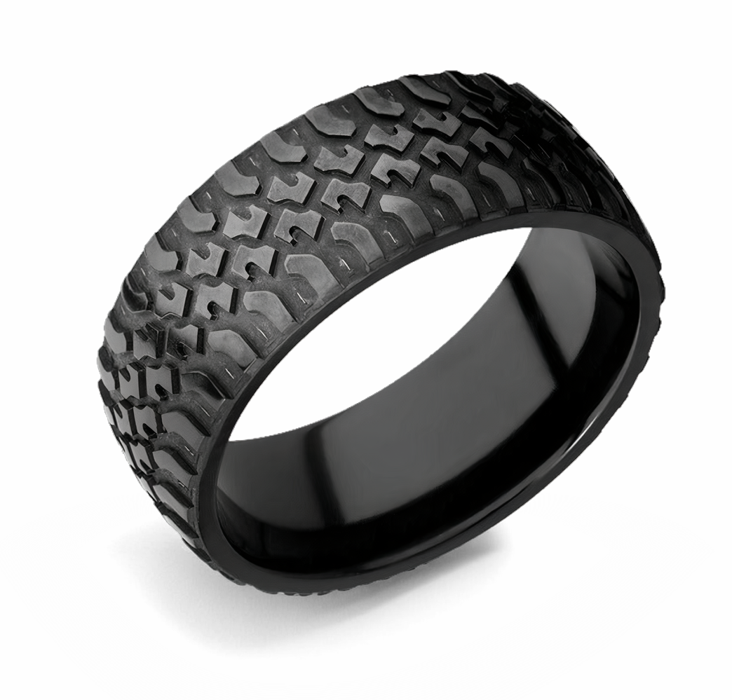 rubber tire tread ring Truck Tire Tread Ring - 9mm Black Zirconium