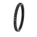 Clearance Black Titanium Half Eternity 2mm
