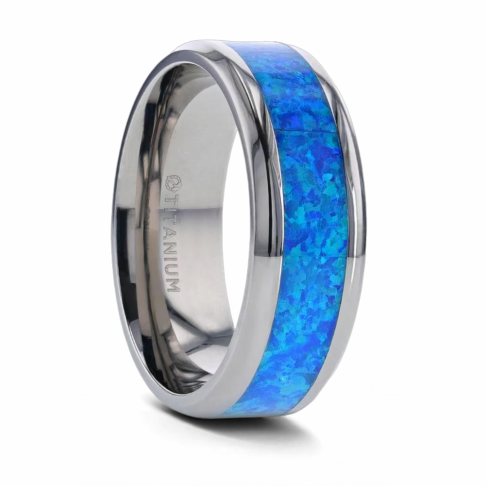 Blue Opal Ring