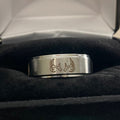 Clearance 8mm Band with Brown Antler Pattern - SIZE 11.5