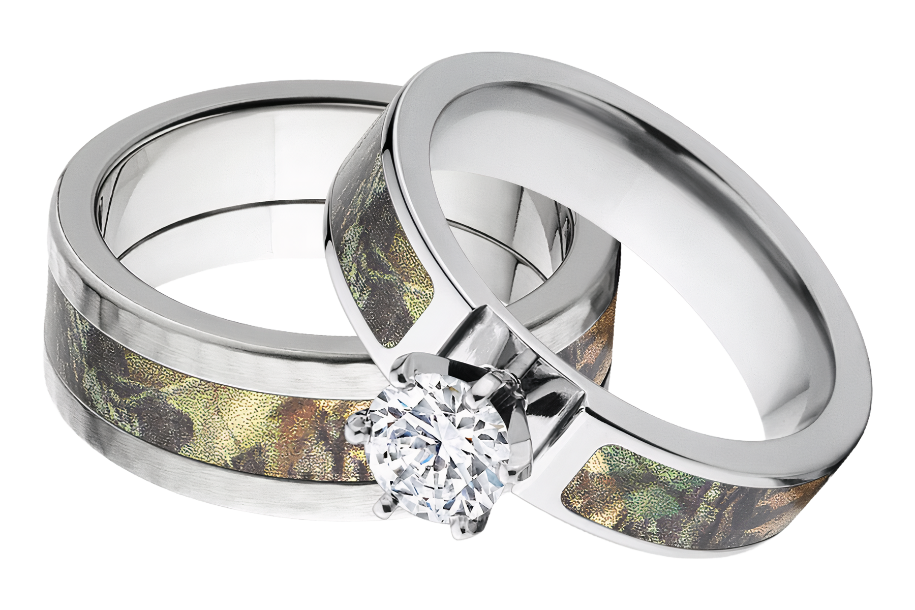 Mossy Oak Camo Ring Set for Him and Her - New Breakup