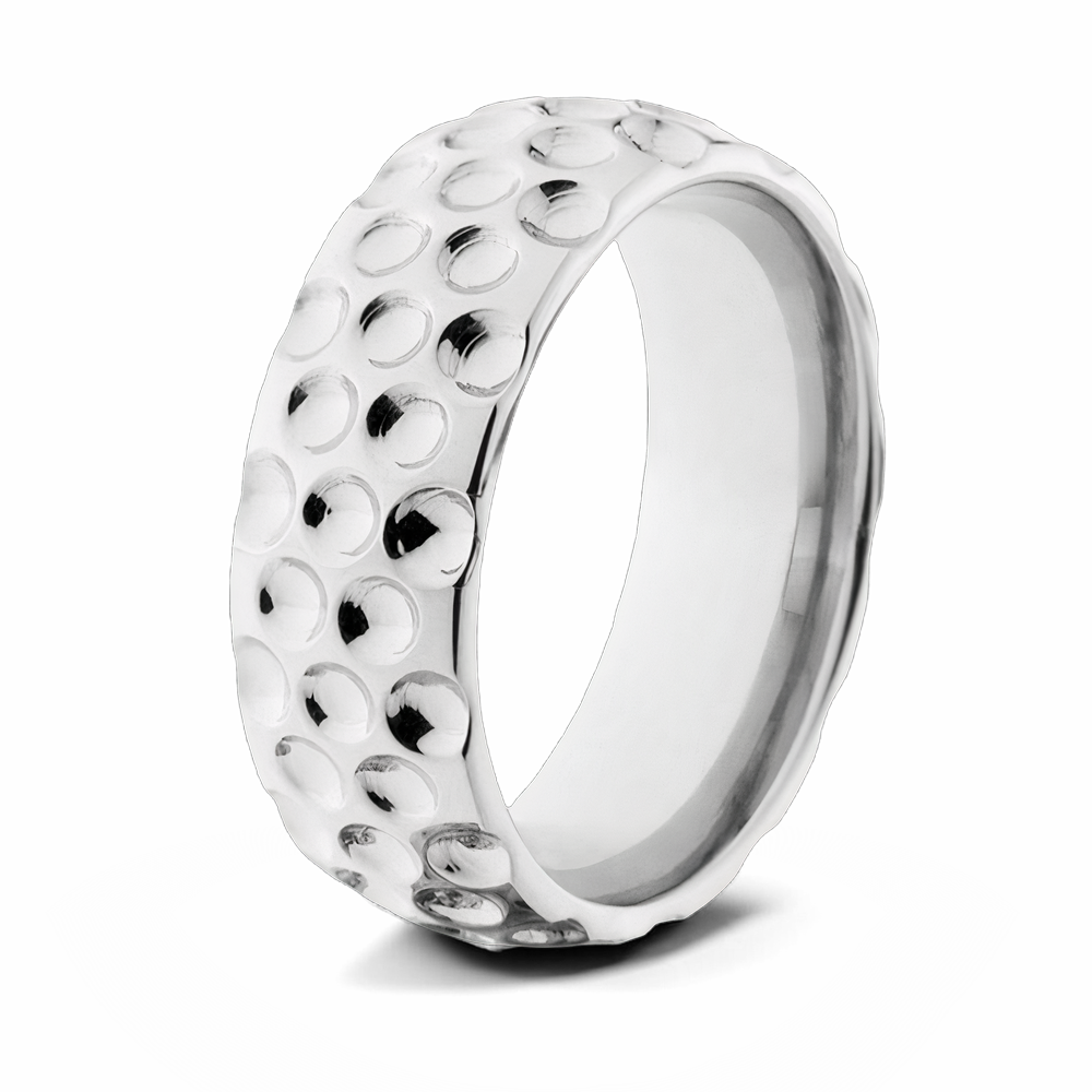 Golf Ring in Titanium - 8mm, image size:1000x1000