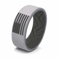 American Flag Silicone Ring - Gray