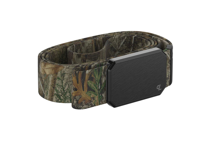 Camo Belt - Black Buckle, Realtree Edge Band