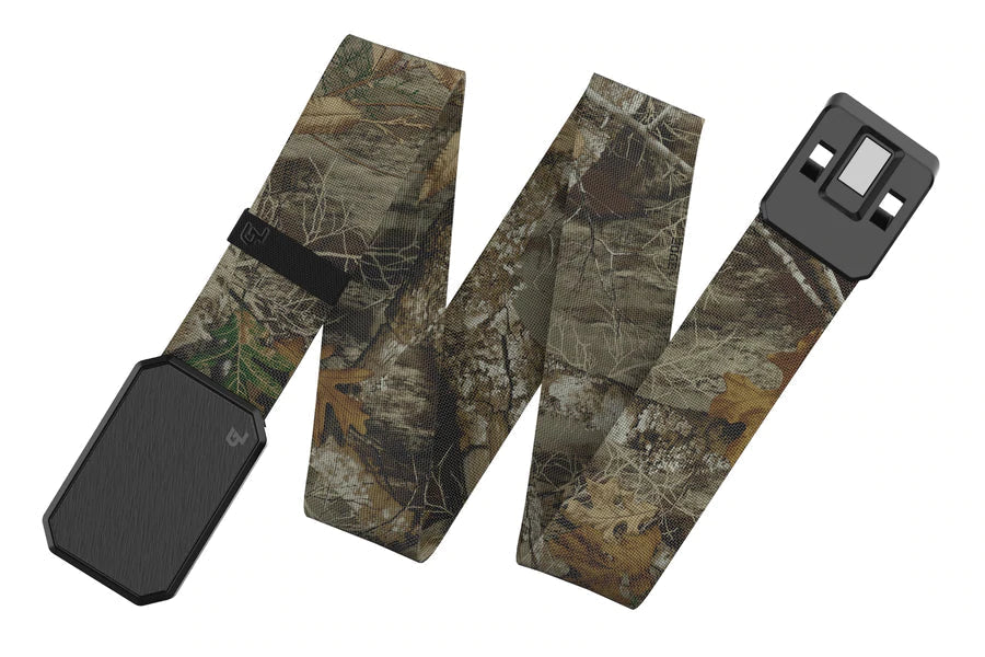 Camo Belt - Black Buckle, Realtree Edge Band