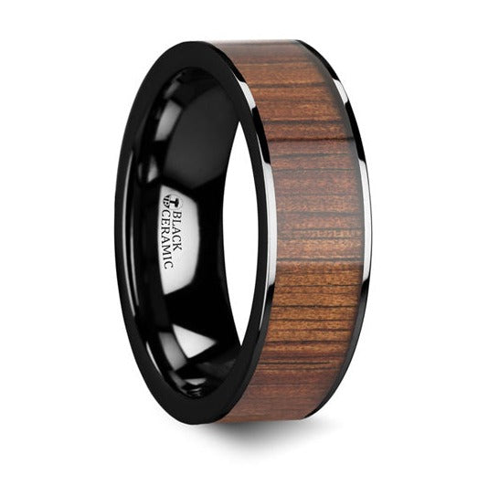 Koa Wood Inlay Ring