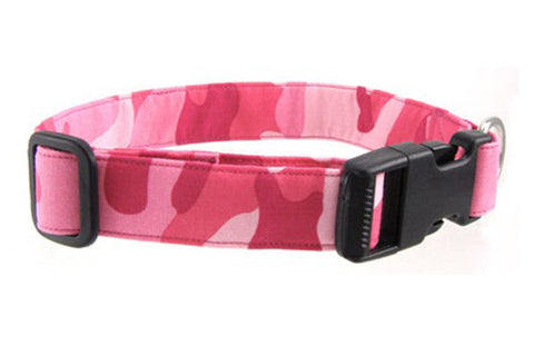Camo Dog Collar in Pink