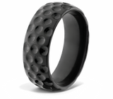 Golf Ring in Black Zirconium - 8mm 
