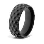 Golf Ring in Black Zirconium - 8mm 