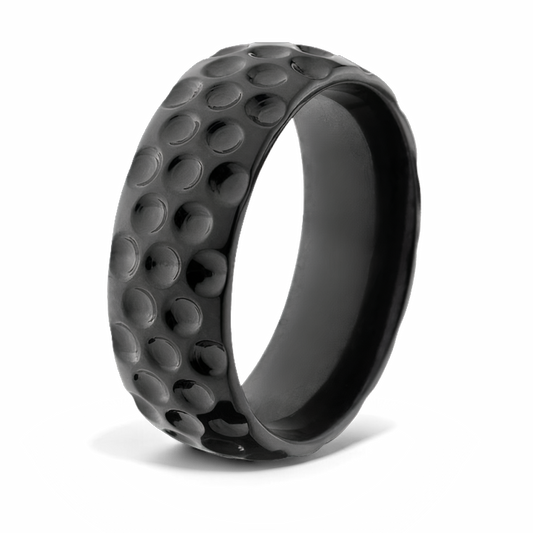 Golf Ring in Black Zirconium - 8mm 