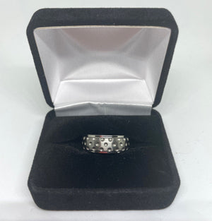 Clearance Golf Ball Pattern Ring -  SIZES 9 & 10.5 