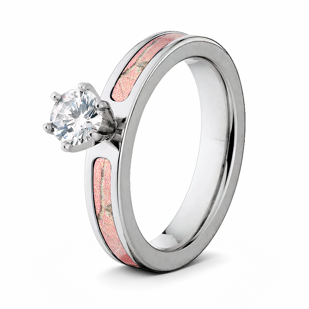 Realtree AP Pink Camo Engagement Ring - 1/2 CT - Camo Ever After