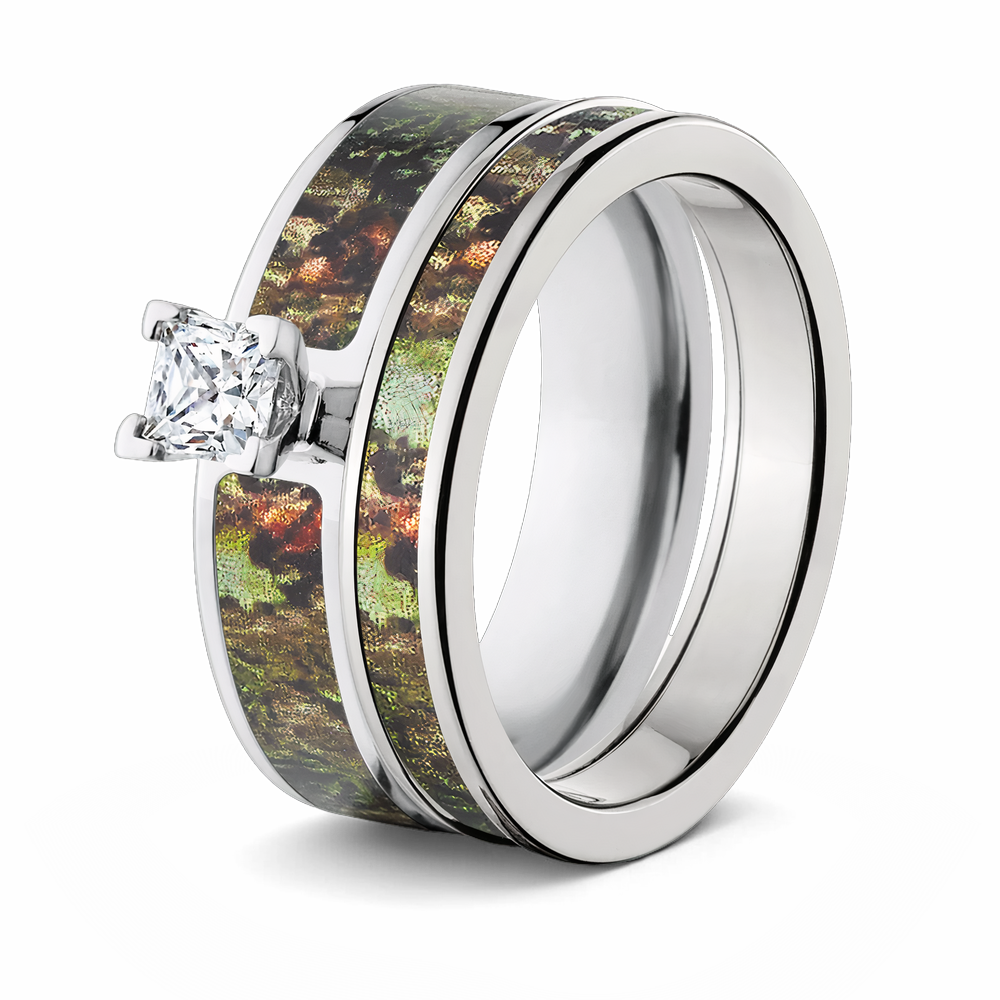 Mossy Oak Obsession Camo Ring Set for Her 