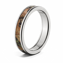 Women's Realtree Camo Ring 4mm Cobalt - Choose Pattern 