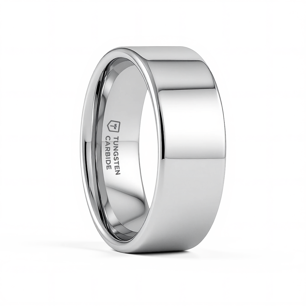 Flat Tungsten Band - 4mm to 12mm 