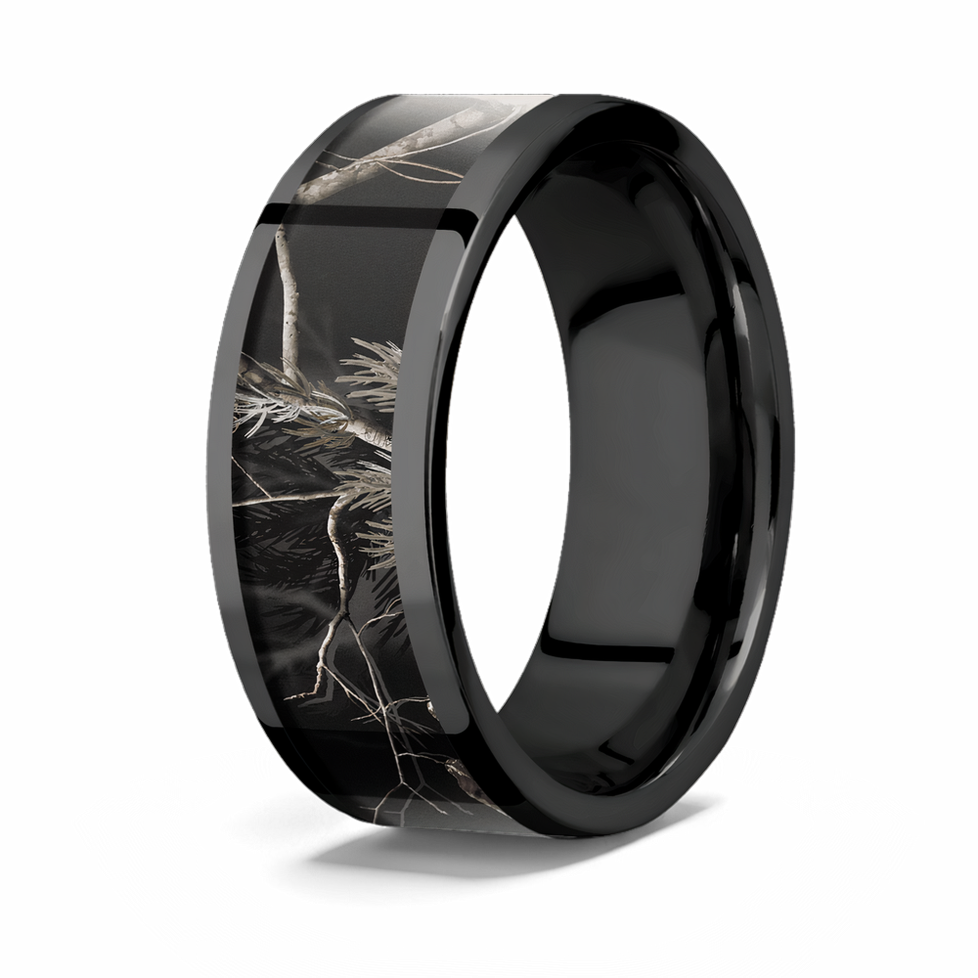 Black Zirconium Realtree AP Black Camo Ring