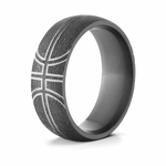 black basketball ring textured