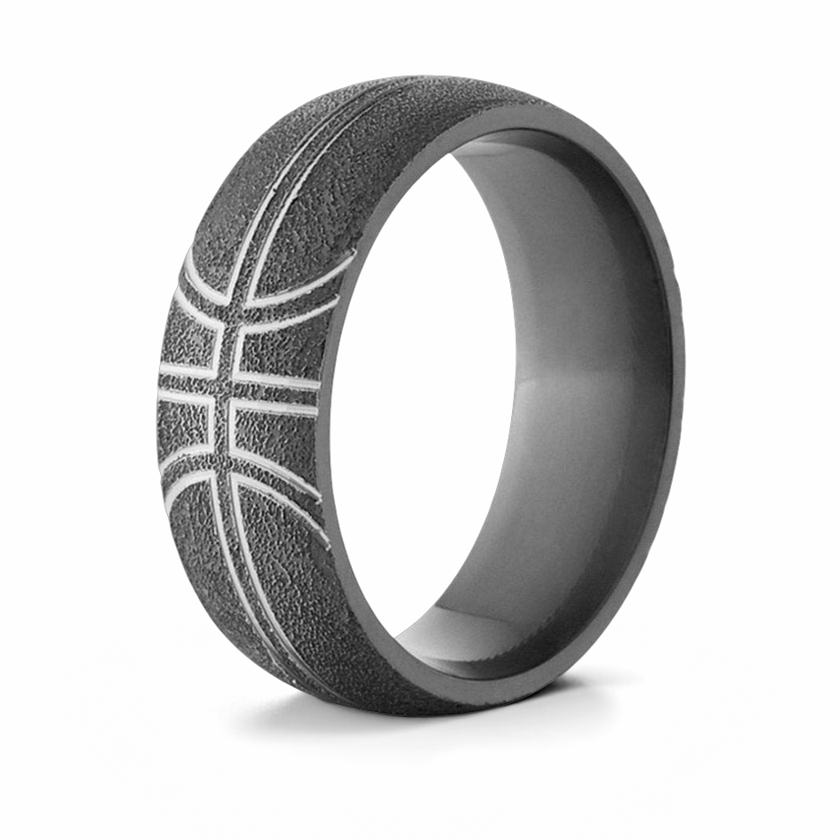 black basketball ring textured