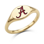 Alabama Ring – Small 14K Gold Signet