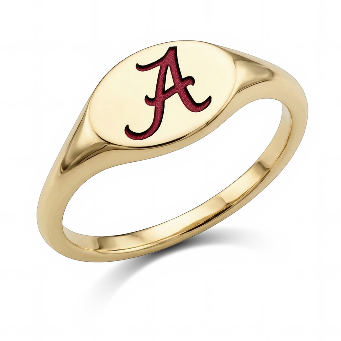 Alabama Ring – Small 14K Gold Signet