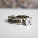 Antler Engagement Ring - 5mm Titanium 