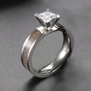 Antler Engagement Ring - 5mm Titanium 