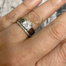 Antler Engagement Ring - 5mm Titanium 