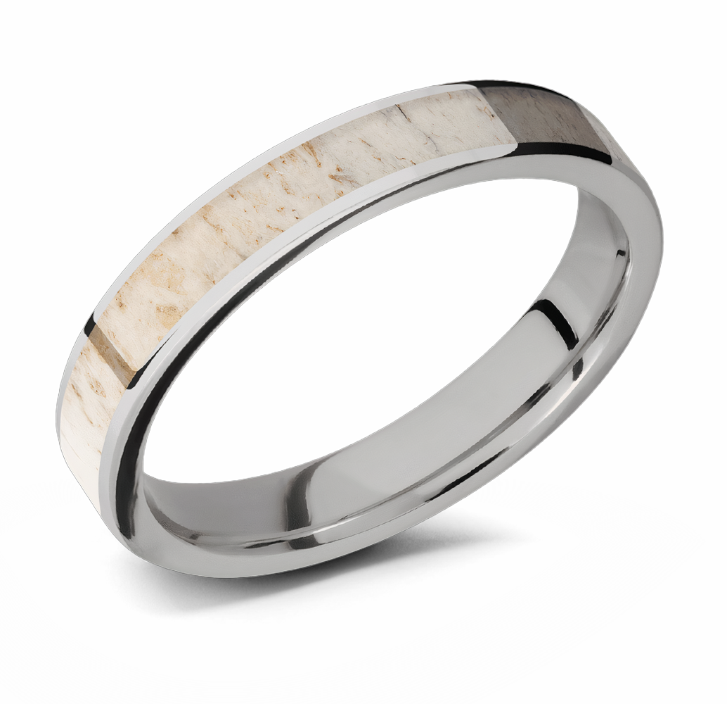 Antler Ring for Her - Cobalt Chrome 4mm 