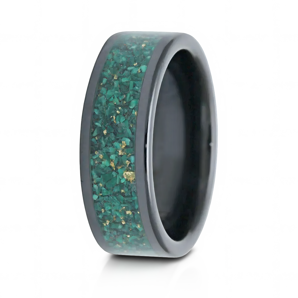 malachite ceramic ring