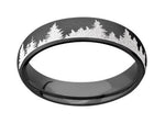 Clearance Black Forest Tree Ring for Her - 5mm SIZE 6.5 