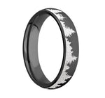 Clearance Black Forest Tree Ring for Her - 5mm SIZE 6.5 
