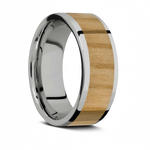 Baseball Bat Ring - Titanium 8mm 