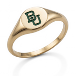 baylor university gold signet ring small