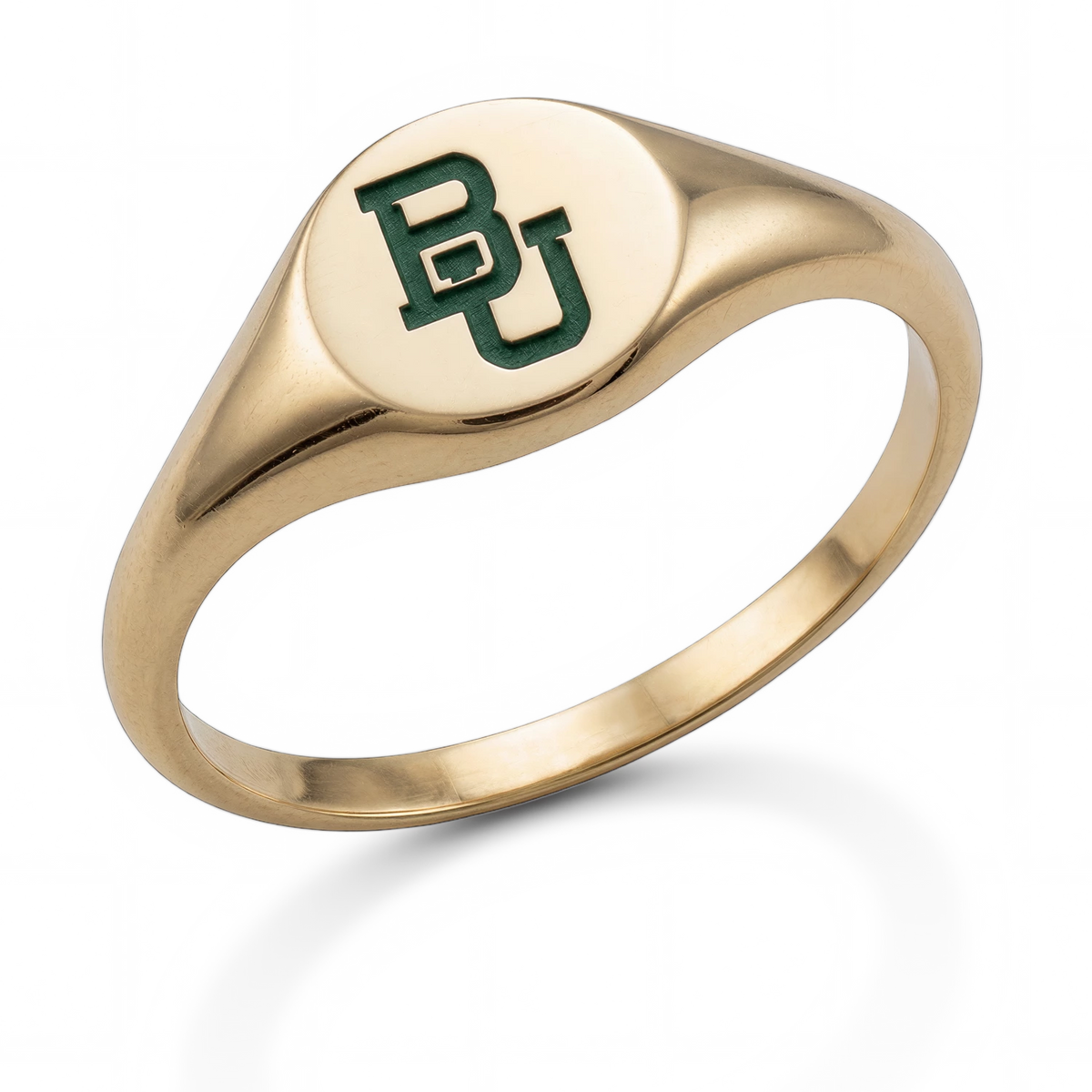 baylor university gold signet ring small