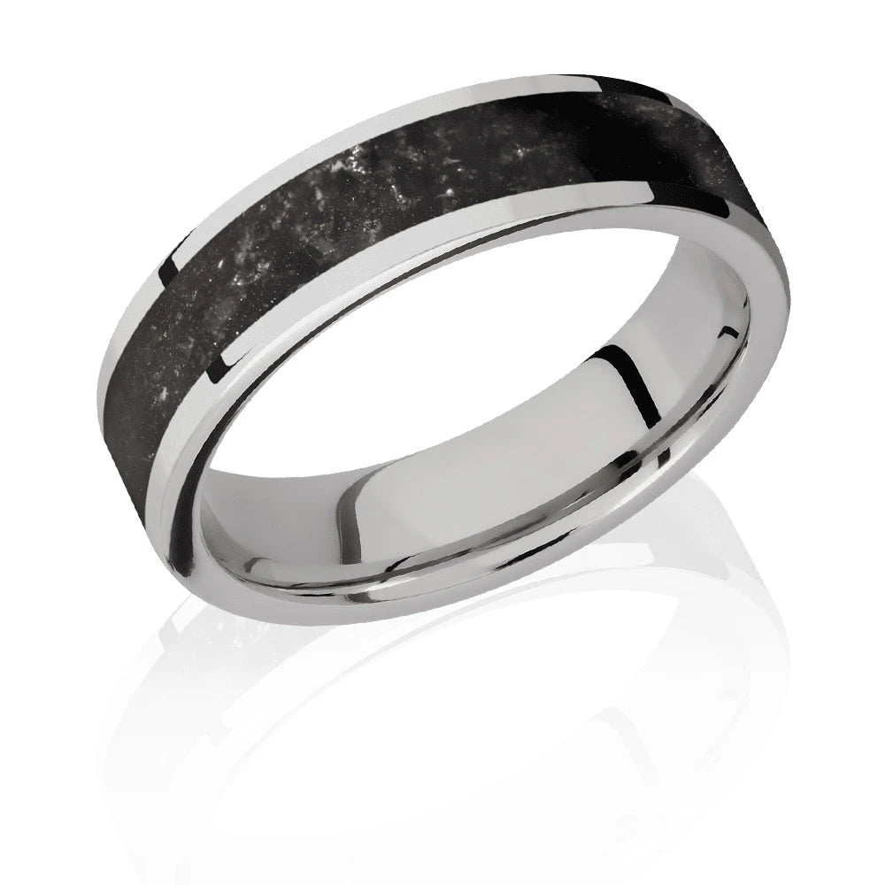 Black Onyx Ring - Titanium 