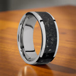 Black Onyx Ring - Titanium 