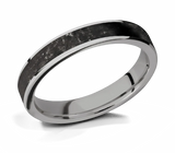 Black Onyx Ring - Titanium 