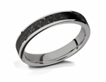 Black Onyx Ring - Titanium 