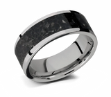 Black Onyx Ring - Titanium 