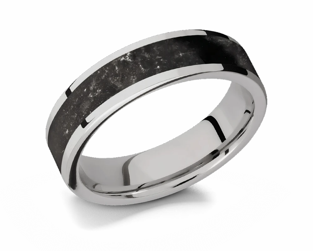 Black Onyx Ring - Titanium 