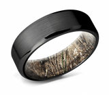 Black Zirconium Band with Camo Sleeve 