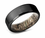 Black Zirconium Band with Camo Sleeve 