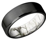 Black Zirconium Band with Camo Sleeve 