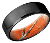 Black Zirconium Band with Camo Sleeve 