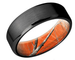 Black Zirconium Band with Camo Sleeve 