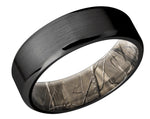 Black Zirconium Band with Camo Sleeve 