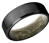 Black Zirconium Band with Camo Sleeve 