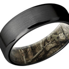 Black Zirconium Band with Camo Sleeve 